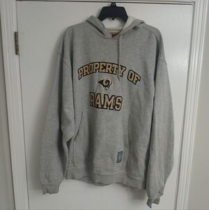 Gray Vintage Rams Hoodie